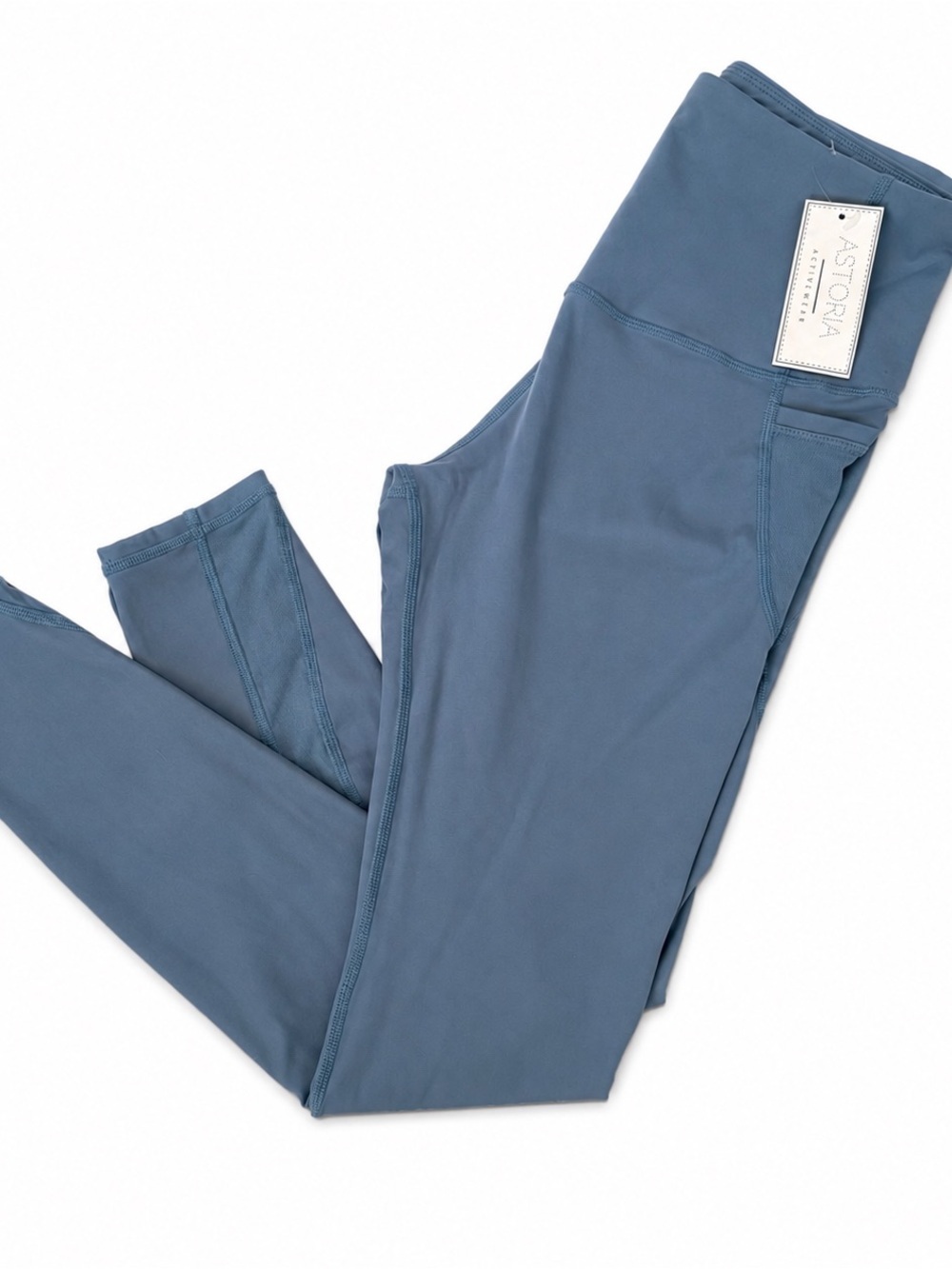 Astoria Activewear Slate Blue High-Waist Leggings, Size 6 NWT - Picture 3 of 4